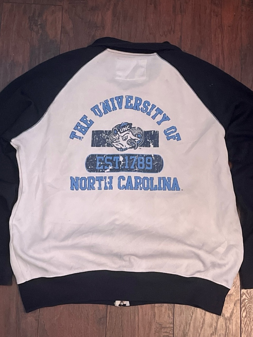 Vintage 90s University of North Carolina Two-Tone Crewneck Sweatshirt